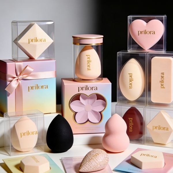 Imballaggio di spugne per il trucco Confezione di spugne trucco