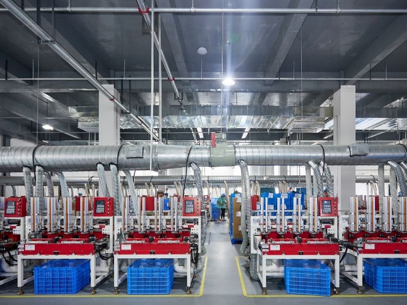 Processo di produzione di spugne trucco